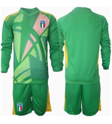 Italy Goalkeeper Replica Away Stadium Kit for Kids Euro 2024 Long Sleeve (+ pants)